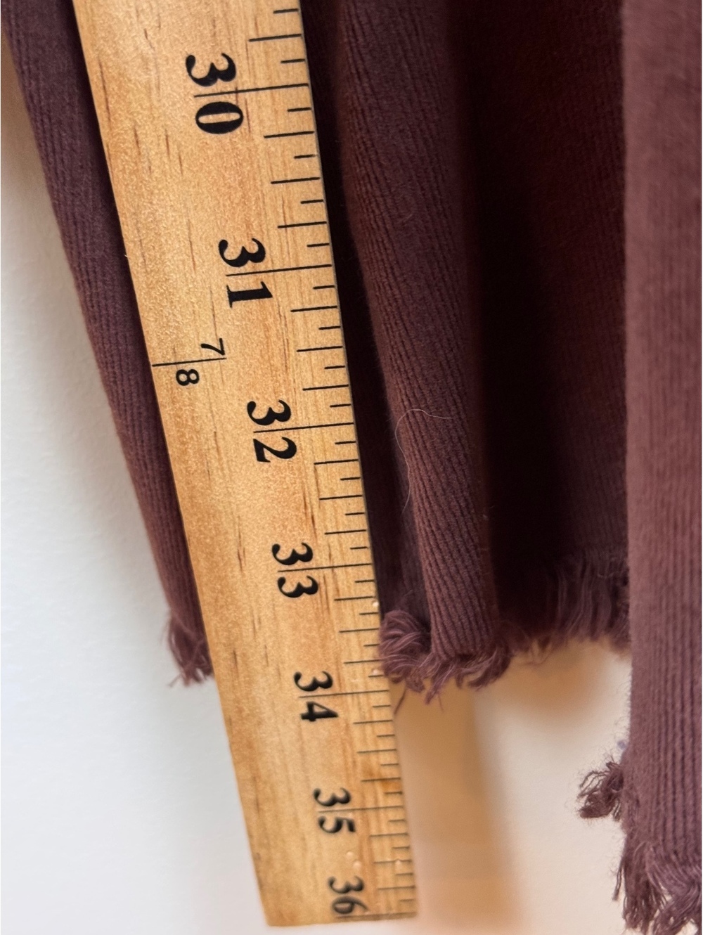 Free People Just Float On Corduroy Flare Pants Plum Size 30 Raw Hem Boho - Picture 11 of 13